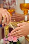 Thai Wedding Ceremony Stock Photo