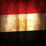Old Grunge Flag Of Egypt Stock Photo