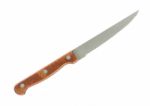 Kitchen Knife Blade Jag On White Background Stock Photo