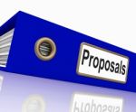 File Proposals Represents Game Plan And Activity Stock Photo