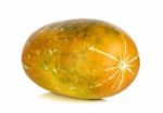 Thai Cantaloupe Melon Isolated On The White Stock Photo