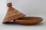 Tagine For Long Cooking And Moroccan Food Stock Photo