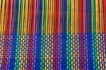 Comb Loom With Rainbow Colors And Diversity Flag Stock Photo