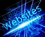 Websites Word Means Online Words And Net Stock Photo