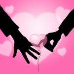 Holding Hands Represents Find Love And Affection Stock Photo