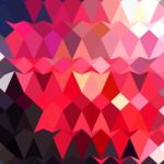 Alizarin Crimson Abstract Low Polygon Background Stock Photo