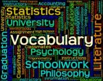 Vocabulary Word Means Spelling Glossary And Text Stock Photo
