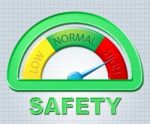 High Safety Shows Protection Care And Caution Stock Photo