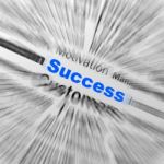 Success Sphere Definition Displays Determination And Leadership Stock Photo