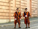 Two Swiss Guards Stock Photo