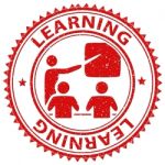 Learning Stamp Indicates School Studying And Educated Stock Photo