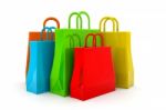 Colourful Shopping Bags Stock Photo