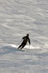 Skier In Powder Snow Stock Photo