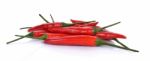 Red Hot Chili Pepper Isolated On A White Background Stock Photo