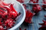 Fresh Roselle Stock Photo