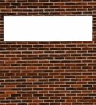 Brick Wall Sign Stock Photo