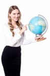 Supporting Your Business All Around The World! Stock Photo
