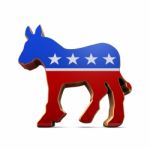 Isolated Democrat Party Symbol  Stock Photo
