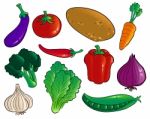 Vegetables Icon Stock Photo