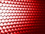 Red Background With Balls Stock Photo