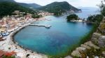 Look At The Town Of Parga, The Bay And The Island Of Panagia Stock Photo
