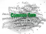 3d Imagen Common Core  Issues Concept Word Cloud Background Stock Photo