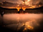 Bordeaux/france - September 20 : Miroir D'eau At Place De La Bou Stock Photo