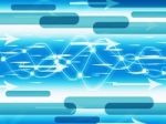 Blue Double Helix Background Means Information Highway
 Stock Photo
