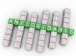 3d Image Antioxidants Issues Concept Word Cloud Background Stock Photo