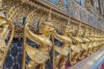 Golden Garuda Of Wat Phra Kaew At Bangkok, Thailand Stock Photo