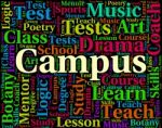Campus Word Shows Academies Schools And Institute Stock Photo