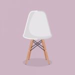 White Designer Chair Stock Photo