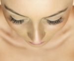 Woman Eyes With Long Eyelashes. Eyelash Extension. Lashes Stock Photo