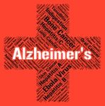 Alzheimer's Disease Indicates Mental Decay And Afflictions Stock Photo