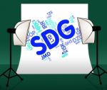 Sdg Currency Shows Exchange Rate And Forex Stock Photo