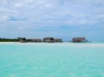 Water Villa Cottages, Maldives Stock Photo