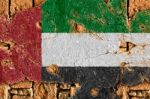 Grunge Flag Of United Arab Emirates Stock Photo