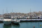 View Of Boats In The Harbour At Porto Banus Stock Photo