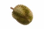 Durian Isolated On White Background Stock Photo