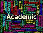 Academic Word Represents Military Academy And Institutes Stock Photo