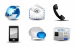 Communication Icons Stock Photo