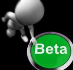 Beta Pressed Shows Software Testing And Development Stock Photo