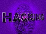 Internet Hacking Represents World Wide Web And Attack Stock Photo