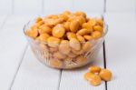 Bowl Of Tasty Lupin Beans Stock Photo