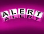 Alert Blocks Displays Notification Alerts And Notice Stock Photo
