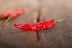 Dry Red Chili Peppers Stock Photo