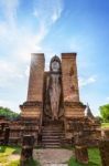 Buddha Statue Among The Ruins Stock Photo