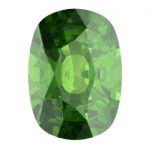 Peridot On White Background Stock Photo