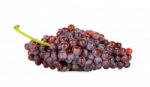 Red Grape Isolated On Over White Background Stock Photo