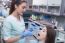 Young Woman At The Dental Office